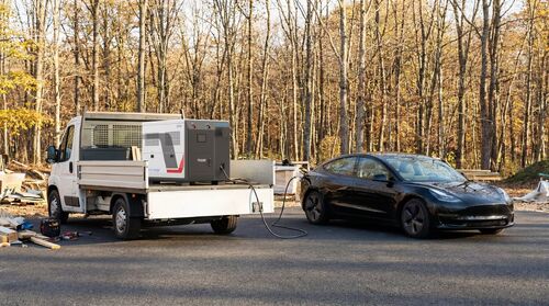 Tin tức công ty mới nhất về Door Energy Mobile EV Charger cho hỗ trợ đường bộ ở Anh: Giảm thời gian kéo, chờ và ngừng hoạt động của hạm đội